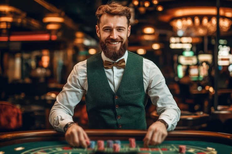 usaklub slot live Blackjack table with multi-camera feed showing dealer and card shoe